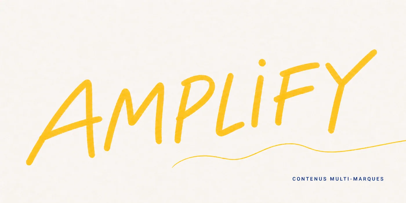Cover AMPLIFY de la sélection de contenus digitaux multi-marques