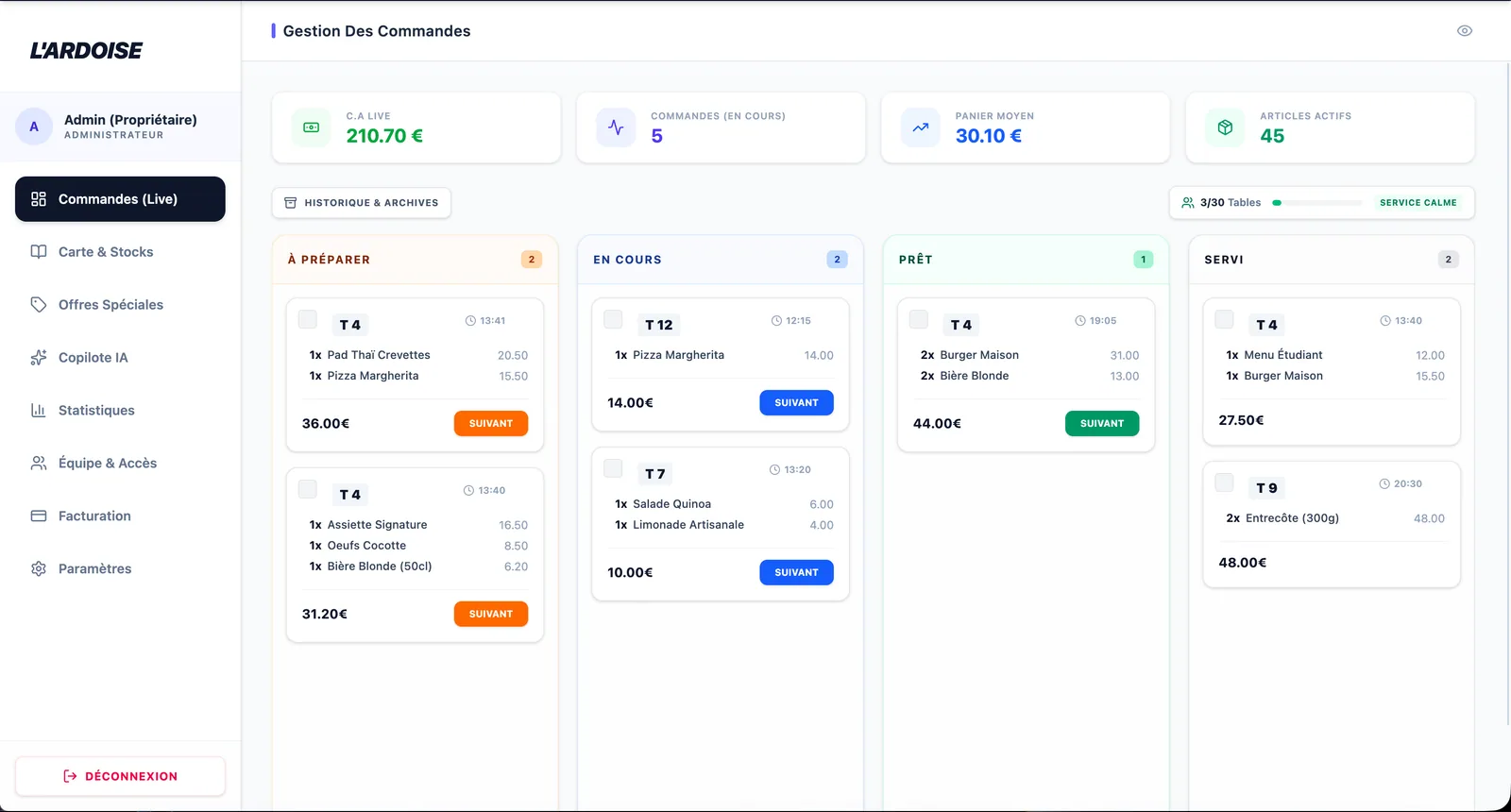 Cover STREAMLINE du produit SaaS L’Ardoise — vue 1
