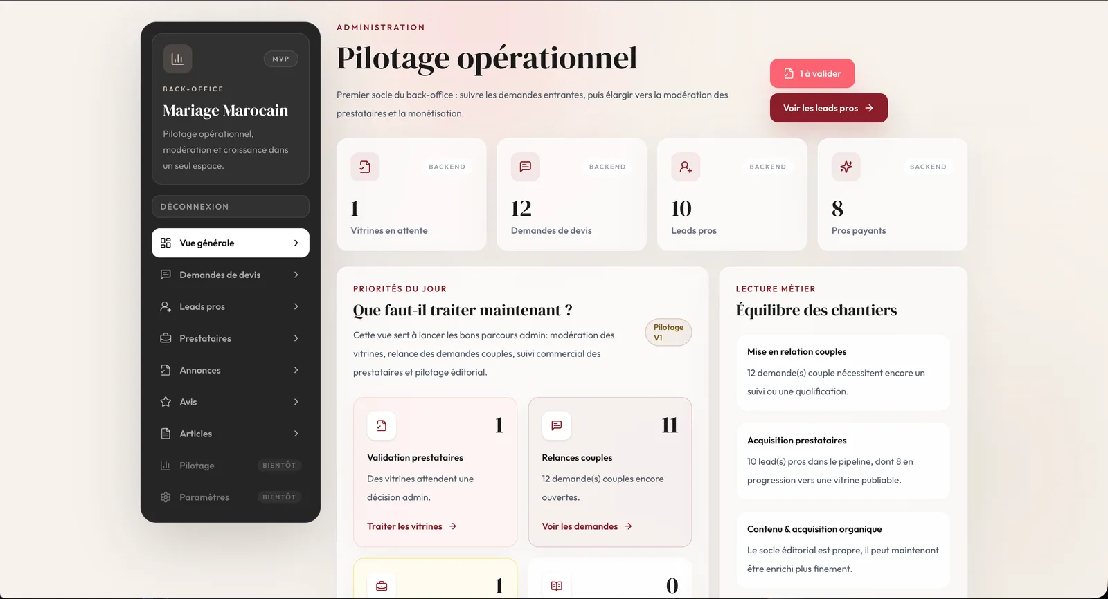 Cover CONNECT du projet Mariage-Marocain.com — vue 3